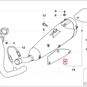 Acoperire laterală crom - BMW Motorrad Retur ușor