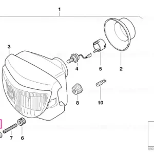 Element/Bucsa prindere, far - BME Motorrad R13 (F 650 GS, GS Dakar), R13 (G 650 GS) Ofertă limitată
