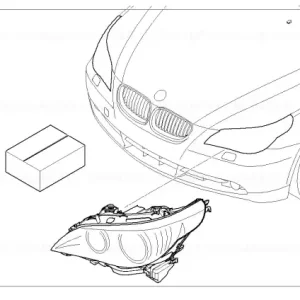 Ieftin Kit instalare far Xenon E61 - BMW