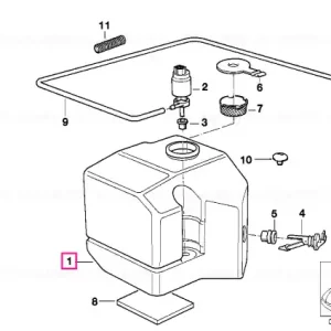 Rezervor fluid cu senzor nivel 2.5L - BMW Popular