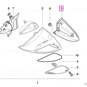 Lichidare de stoc Capac stâng - BMW Motorrad