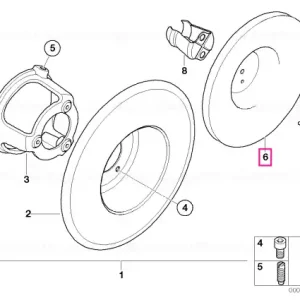 Premium Calotă roată spate crom - BMW Motorrad