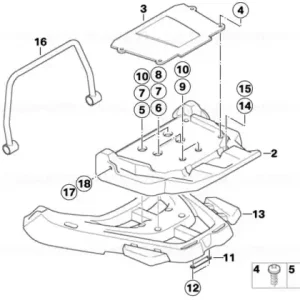 Consolă top-case - BMW Motorrad Retur gratuit