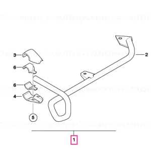 Livrare expres Set bară protecție spate - BMW Motorrad