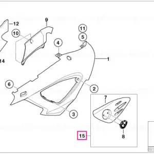 Livrare expres Set inserție capac CHROM - BMW Motorrad