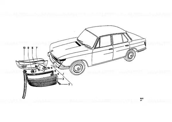 Doar azi Indicator viraj stânga - BMW