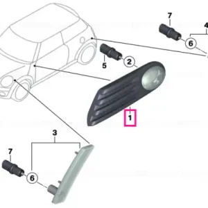 Indicator directie suplimentar galben dreapta - BMW - Mini Reducere extra