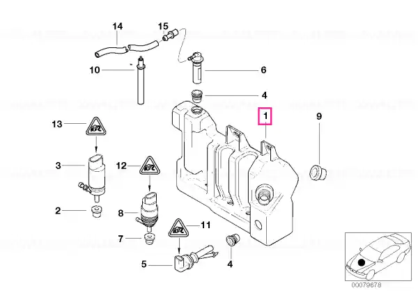 Recipient fluid cu indicator nivel - BMW Retur gratuit