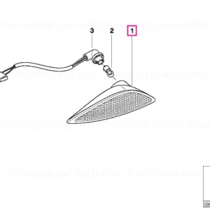 Indicator directie dreapta WEISS - BMW Motorrad Cumpără acum