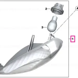 Indicator directie fata dreapta alb - BMW Motorrad Discount