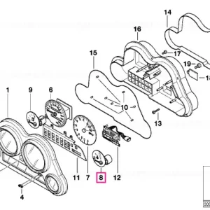 Indicator temperatură - BMW Motorrad Retur ușor