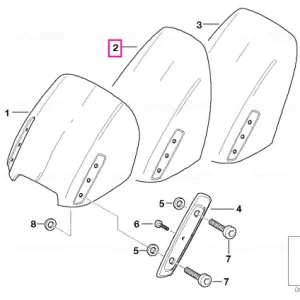 Comandă acum Parbriz înalt L=400MM - BMW Motorrad