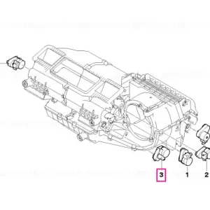 Reducere Actuator jaluzele compartiment pasager - BMW