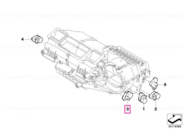 Reducere Actuator jaluzele compartiment pasager - BMW