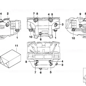 Actuator jaluzele compartiment pasager - BMW Reducere