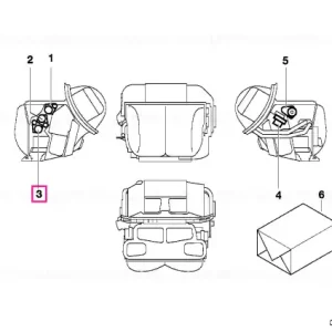 Servomotor clapete cameră picioarelor - BMW Livrare gratuită