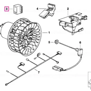Unitate control sistem aer condiționat - BMW Chilipir