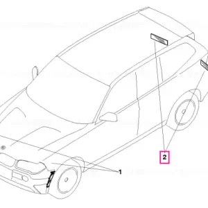 Lamă spate dreapta roșu - BMW Cel mai vândut