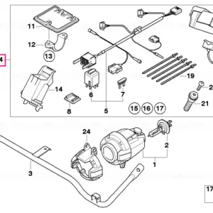 Set piese montaj far suplimentar - BMW Motorrad Livrare expres