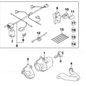 Set piese montaj far suplimentar - BMW Motorrad Plată securizată