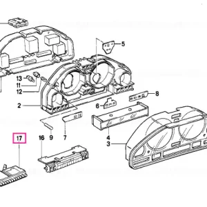 Plată securizată Indicator poziție schimbător - BMW