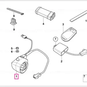 Disponibil imediat Unitate control DWA cu card cod - BMW Motorrad