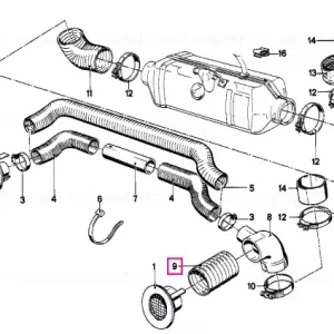 Furtun aer D=50MM - BMW Premium