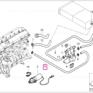 Furtun motor valva apa - BMW Reducere specială