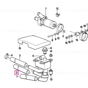Furtun valvă apă radiator dreapta - BMW Cel mai bun preț