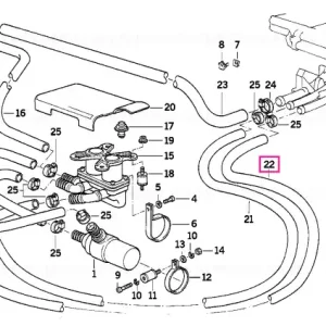 Furtun valvă apă radiator dreapta - BMW Ofertă