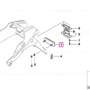 Lichidare de stoc Reflector spate roșu - BMW Motorrad