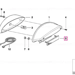 Reduceri Reflector spate roșu - BMW Motorrad