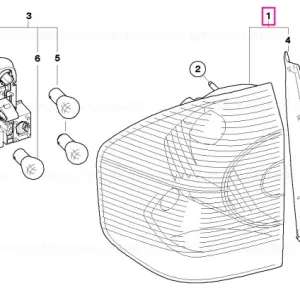 Reducere specială Lumină spate panou lateral stânga alb - BMW