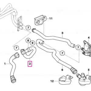 Disponibil imediat Furtun radiator și retur motor - BMW