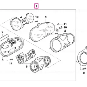 Cumpărături sigure Ceas bord KM/H - BMW Motorrad