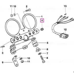 Set soclu lampă control - BMW Motorrad Plată sigură