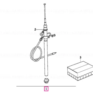 Promoție Kit montaj antena manuala crom - BMW