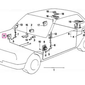Difuzor 4 OHM/25/40W - BMW Plată securizată
