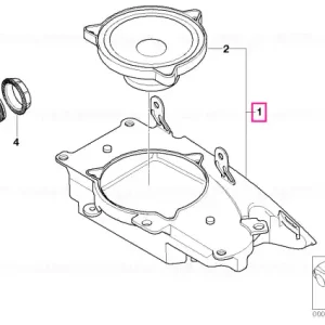 Discount Carcasă difuzor dreapta HIFI - BMW