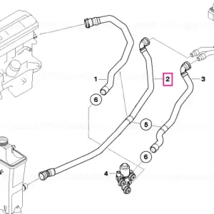 Retur gratuit Furtun radiator și vază expansiune - BMW