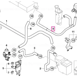 Furtun radiator și vază expansiune - BMW Premium