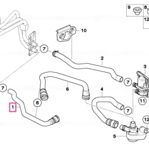 Furtun radiator și retur motor - BMW Expediere rapidă