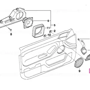 Tweeter top-hifi dreapta | SCHWARZ - BMW Disponibil imediat