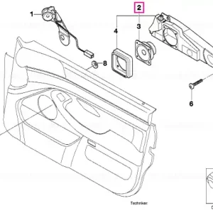 Carcasă difuzor ușă față stânga | STEREO STEREO SYSTEM - BMW Reducere