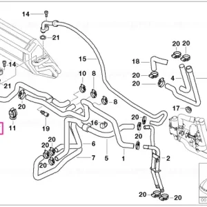 Premium Furtun radiator și retur motor - BMW