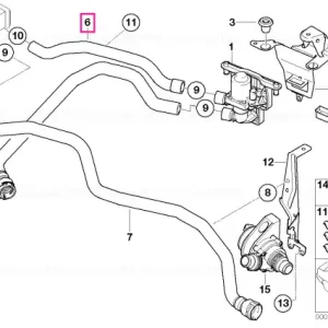 Furtun supapă apă și radiator - BMW Comandă acum