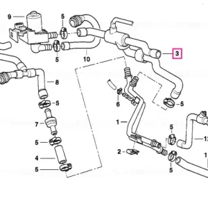 Furtun admisie motor și tub dublu/pompă - BMW Doar azi