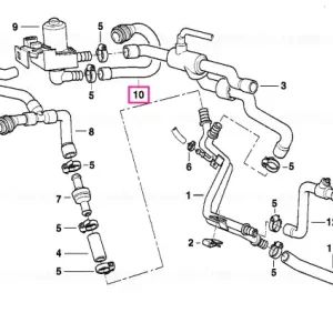 Preferatul clienților Furtun radiator și supapă control - BMW