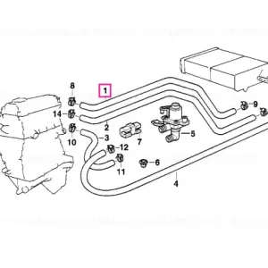 Furtun admisie motor și radiator încălz. - BMW Preț mic