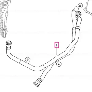 Furtun radiator și retur motor - BMW Retur ușor
